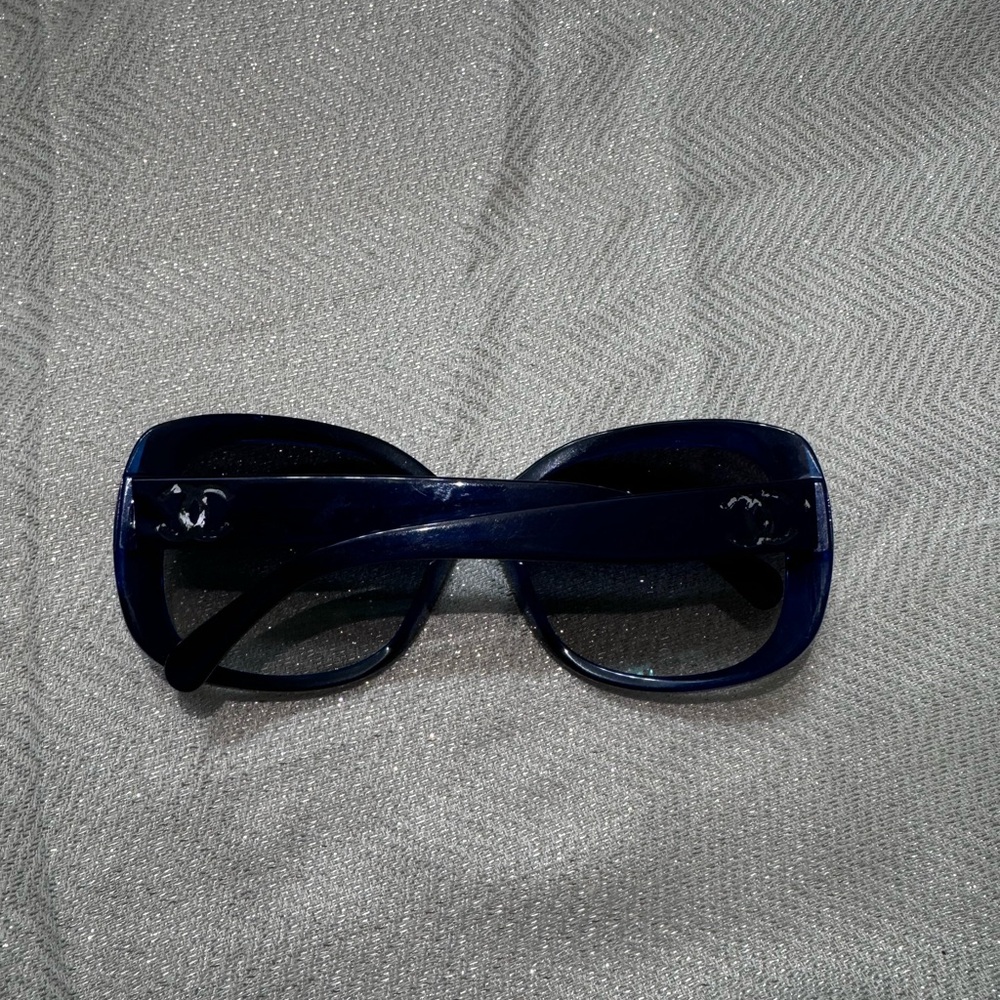 CHANEL CC Sunglasses 5183 Blue CC square-frame sunglasses Fashion Luxury VINTAGE - Picture 6 of 17